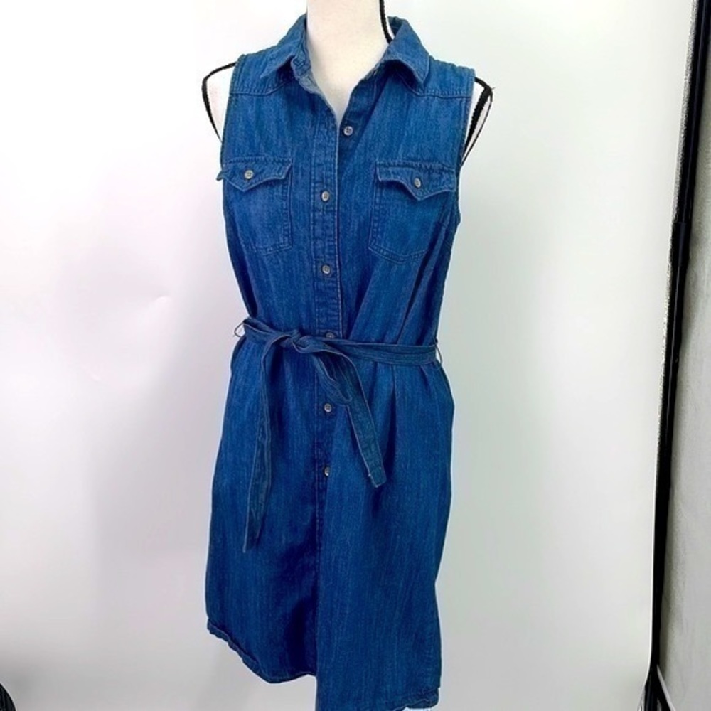 UEC Universal Thread sleeveless chambray mini dress small